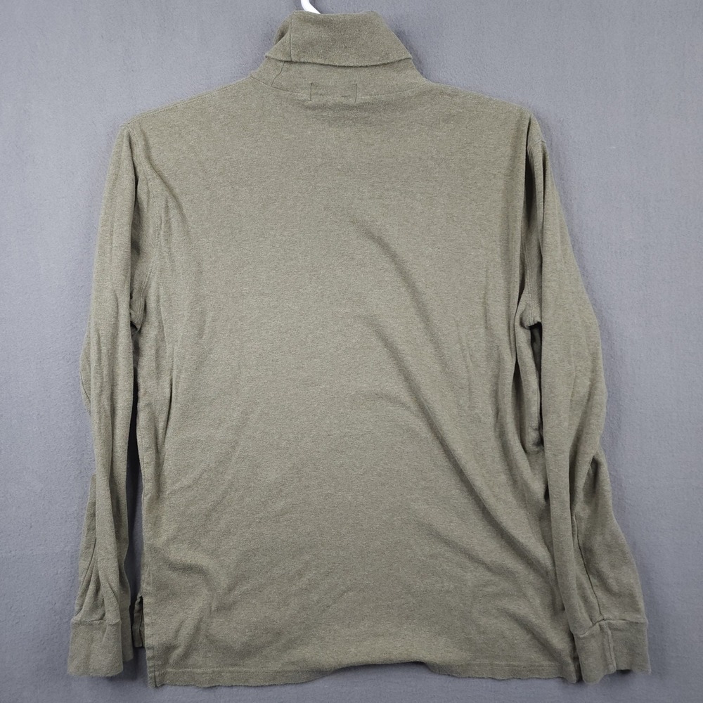 Polo Ralph Lauren Mens Large Olive Green Long Sleeve Turtleneck Pullover Sweater - Picture 6 of 11